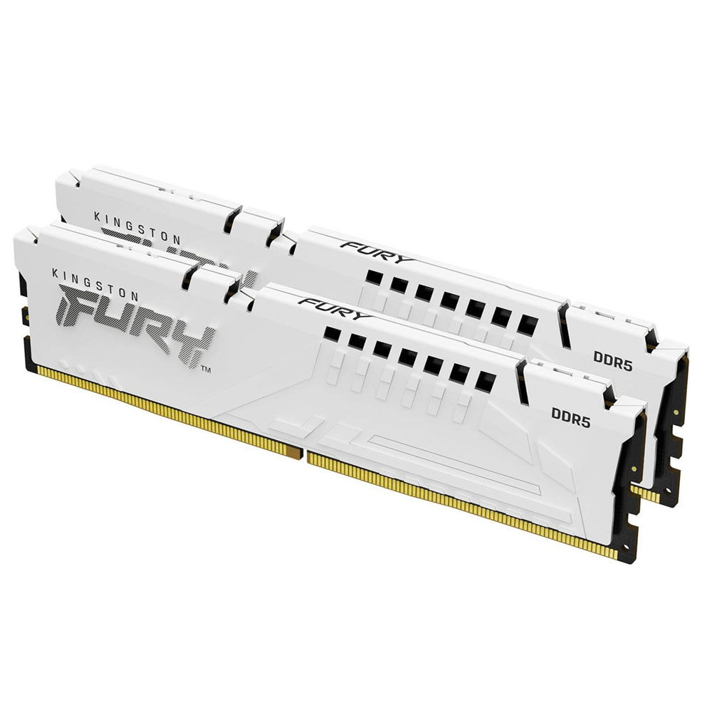 Kingston FURY Beast 64GB Kit DDR5-6000 CL30 Arbeitsspeicher weiß