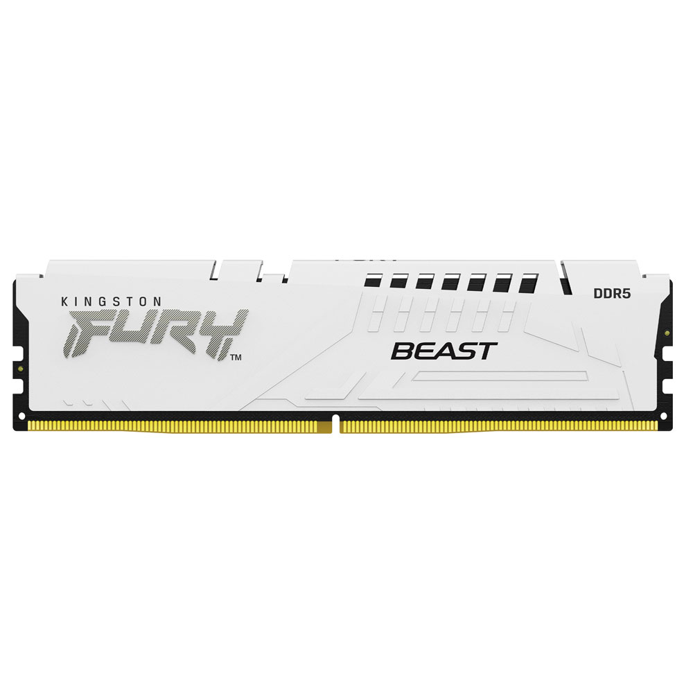 Kingston FURY Beast 64GB Kit DDR5-6000 CL30 Arbeitsspeicher weiß