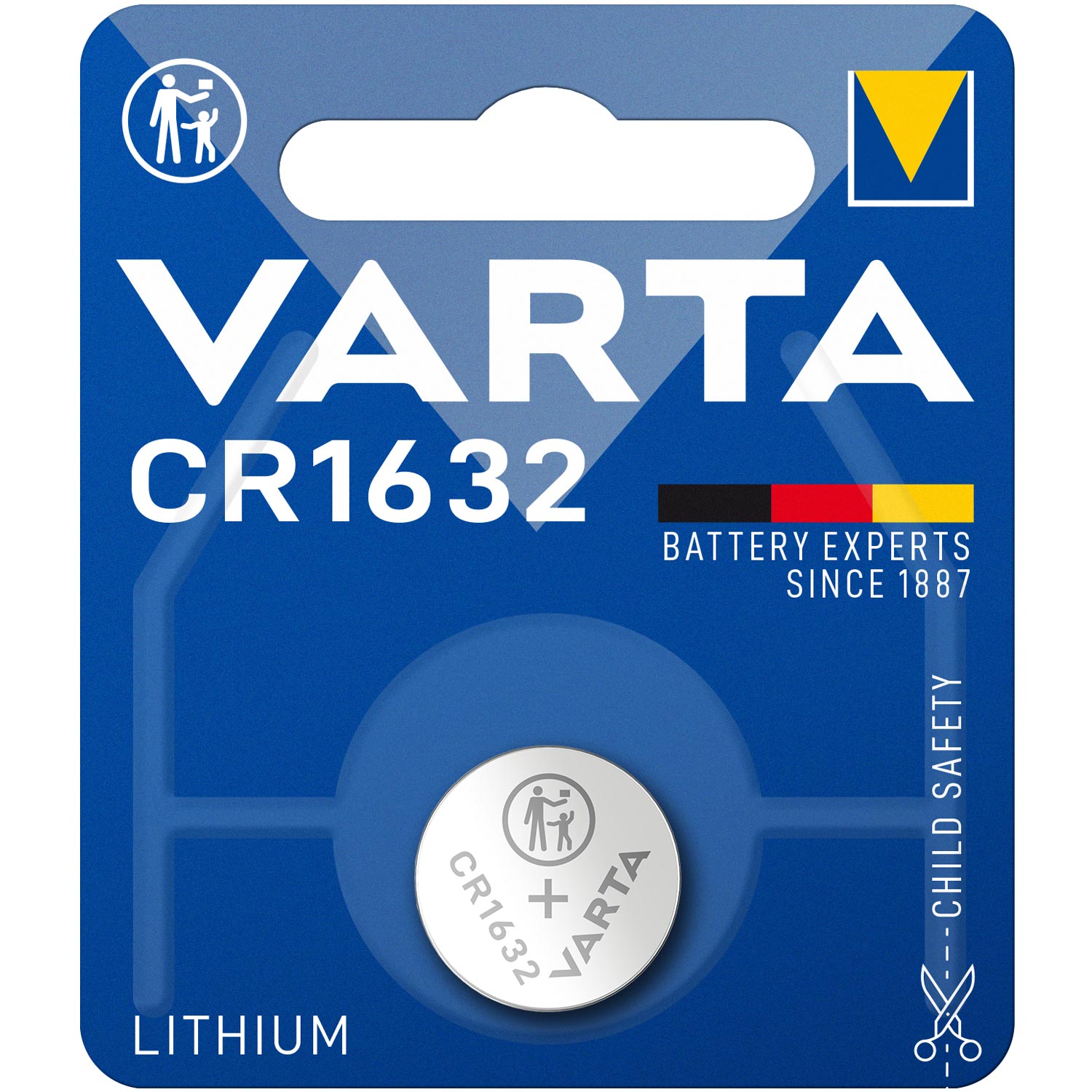 Varta Knopfzelle CR1632 Batterie 3V 140 mAh