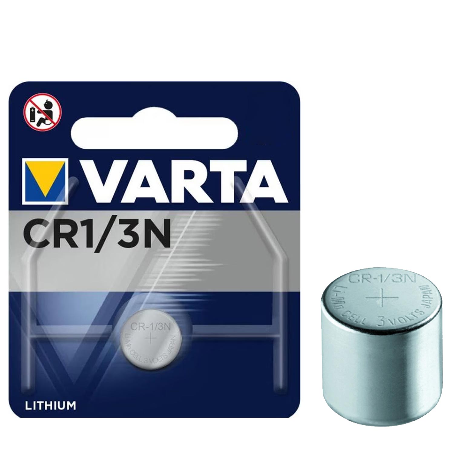 Varta Knopfzelle CR1/3N Lithium Batterie 3V 170 mAh