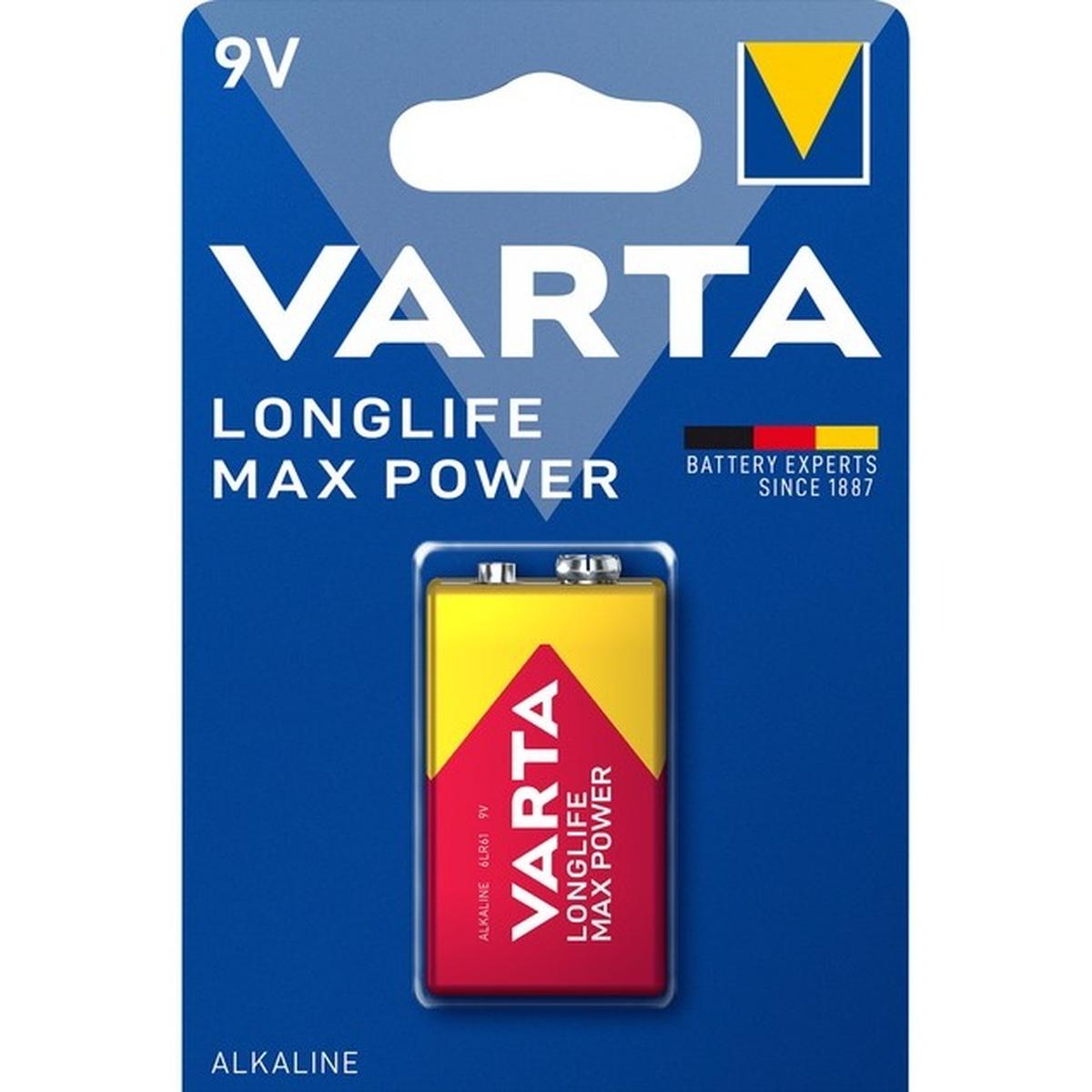 Varta Longlife Power 6LR61 9V Blockbatterie