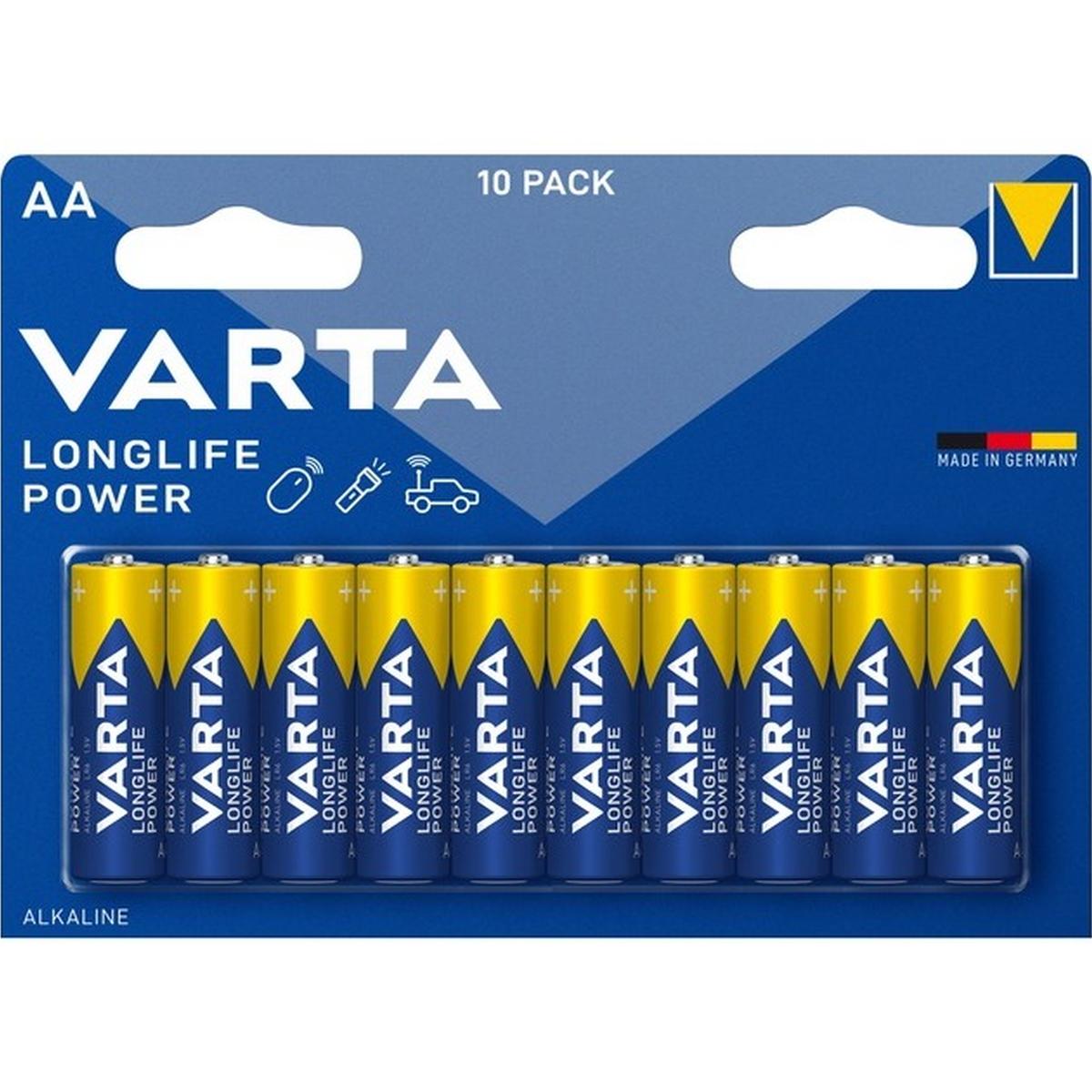 Varta Longlife Power AA Batterien 10 Stück