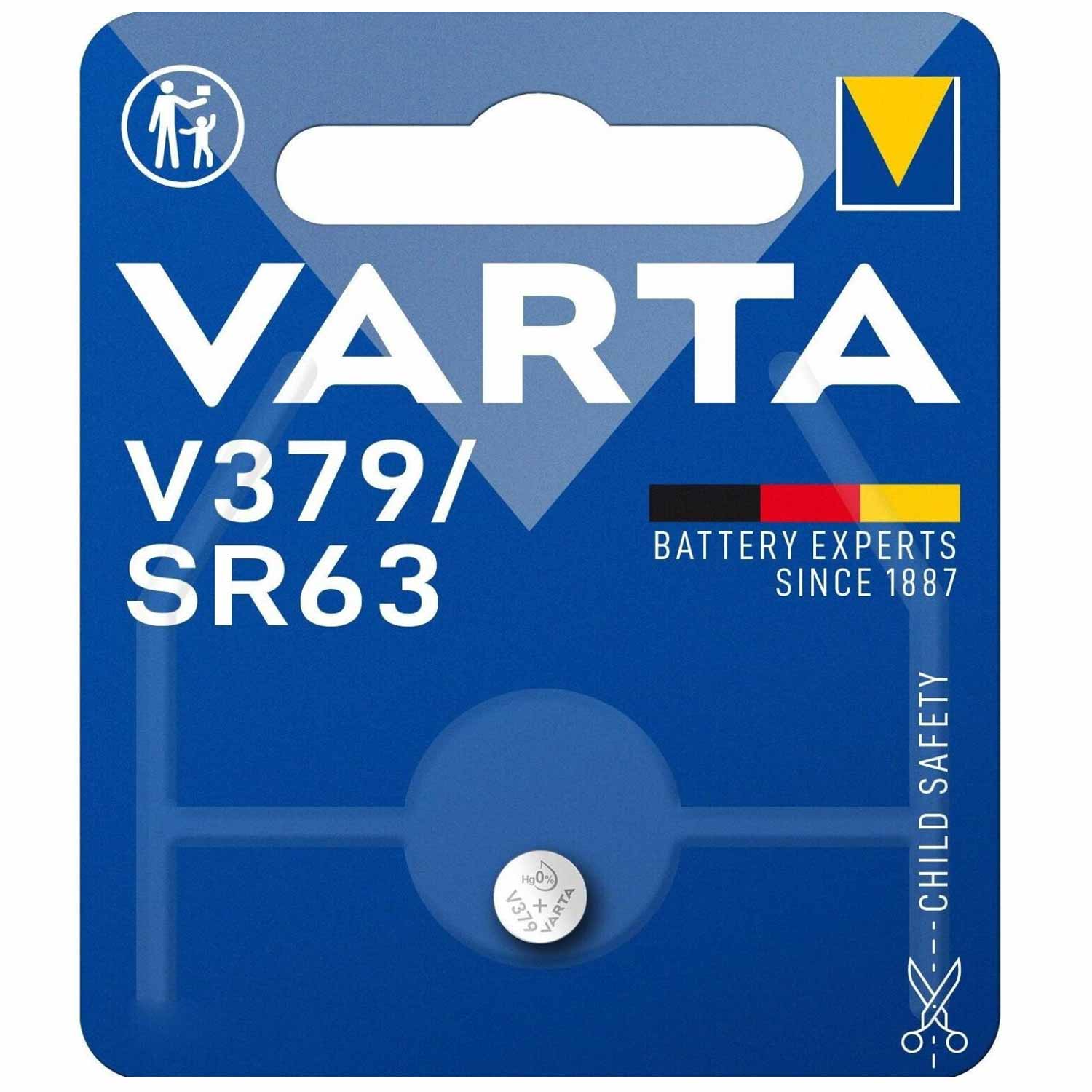Varta V379/SR63 Silver Knopfzelle 1,55V 13mAh