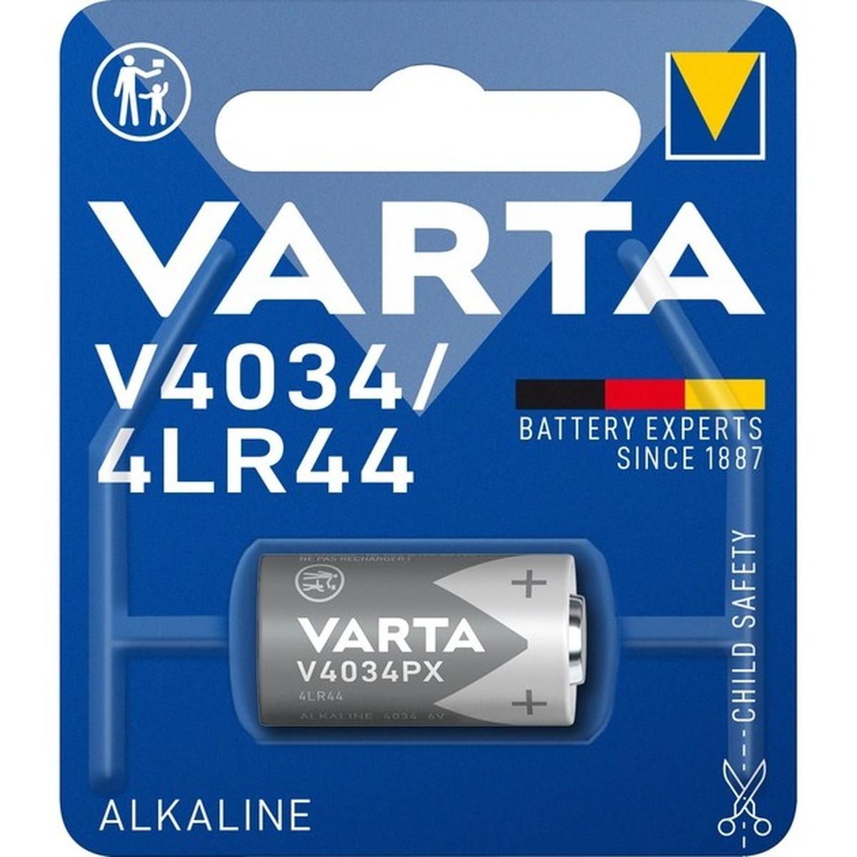 Varta V4034/4LR44 Alkaline Batterie 6V