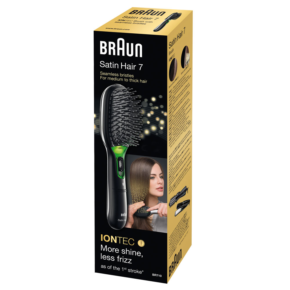 Braun Satin Hair 7 BR 710 Elektrische Haarbürste schwarz