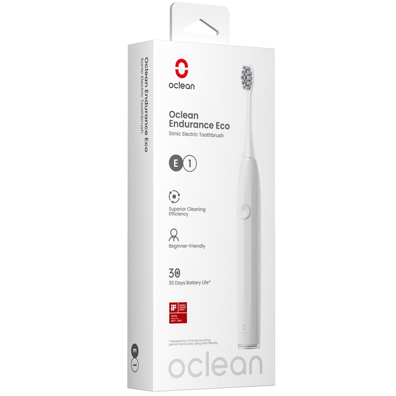 Oclean Endurance Eco elektrische Zahnbürste weiß