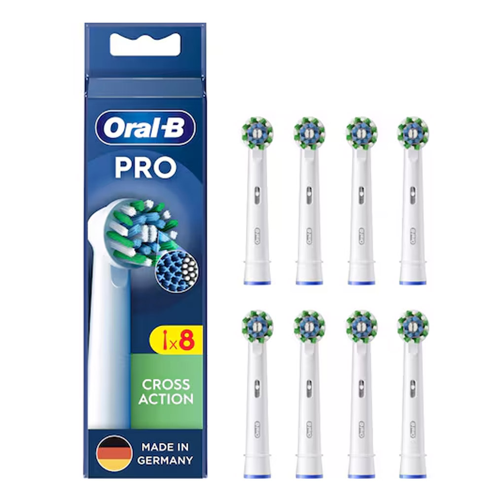 Oral-B Pro CrossAction Aufsteckbürsten für elektrische Zahnbürste 8 Stück