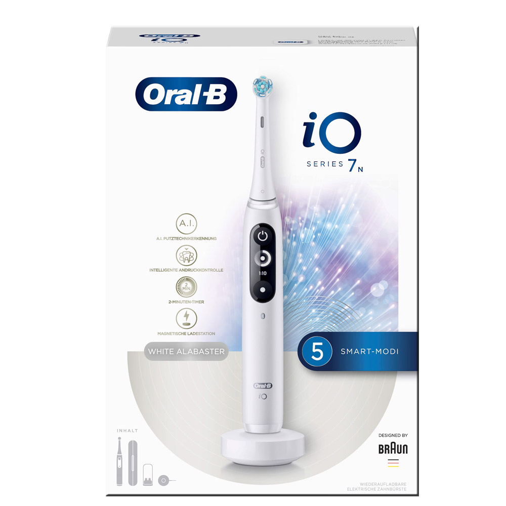 Oral-B iO Series 7N elektrische Zahnbürste white alabaster