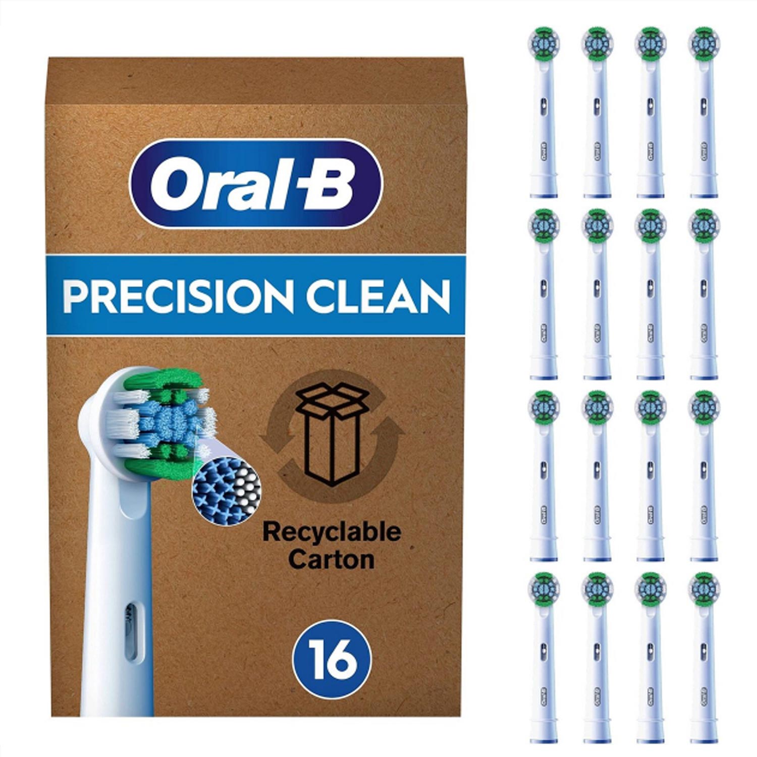 Oral-B Pro Precision Clean Aufsteckbürsten für elektrische Zahnbürste 16 Stück