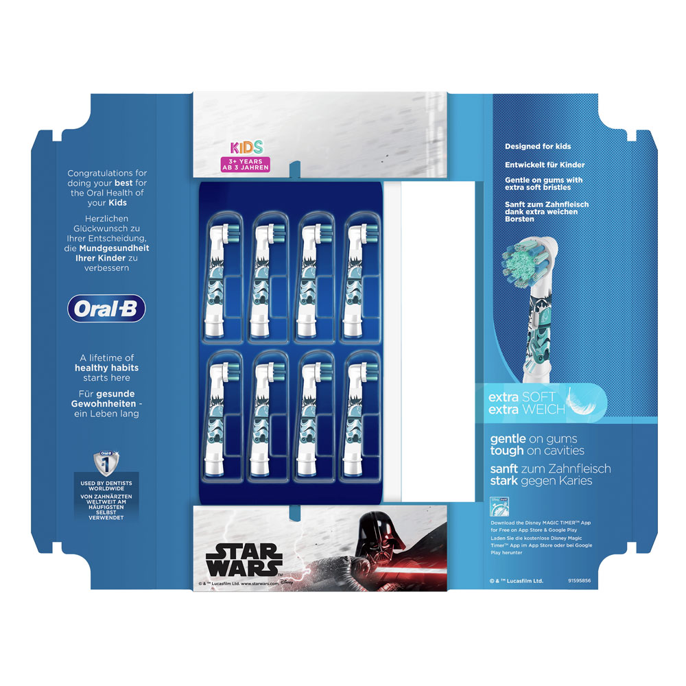 Oral-B Kids Star Wars Aufsteckbürsten 8er-Pack
