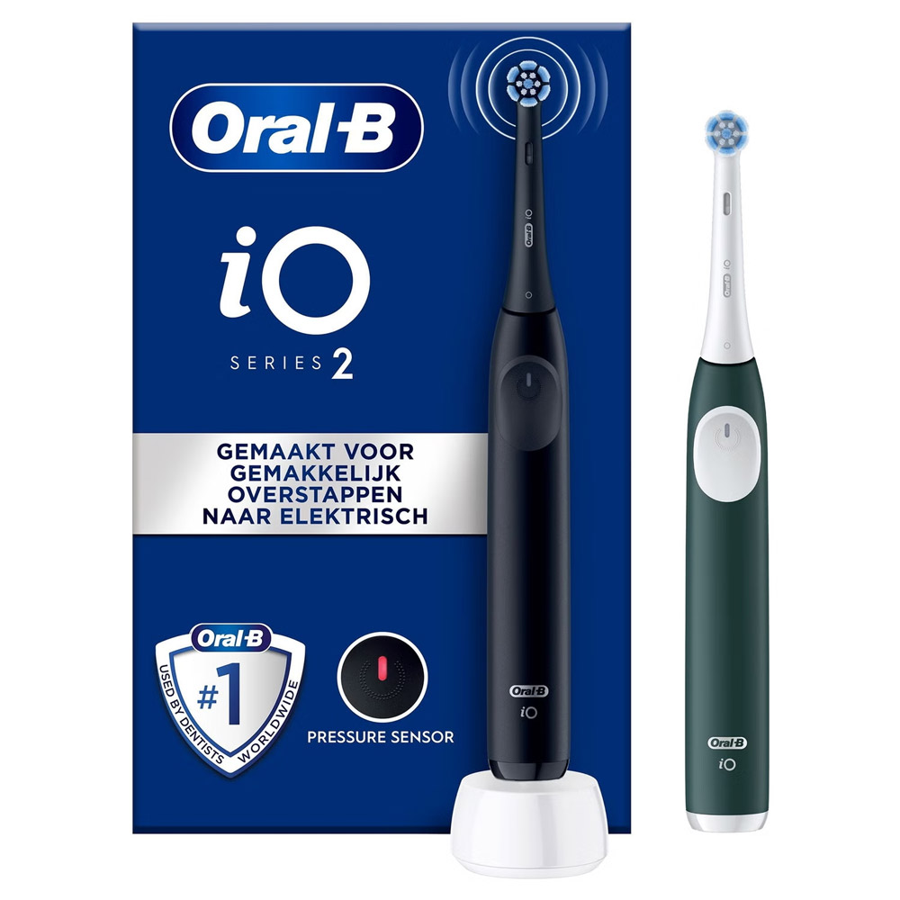 Oral-B iO Series 2 elektr. Zahnbürste DUO Pack schwarz/grün