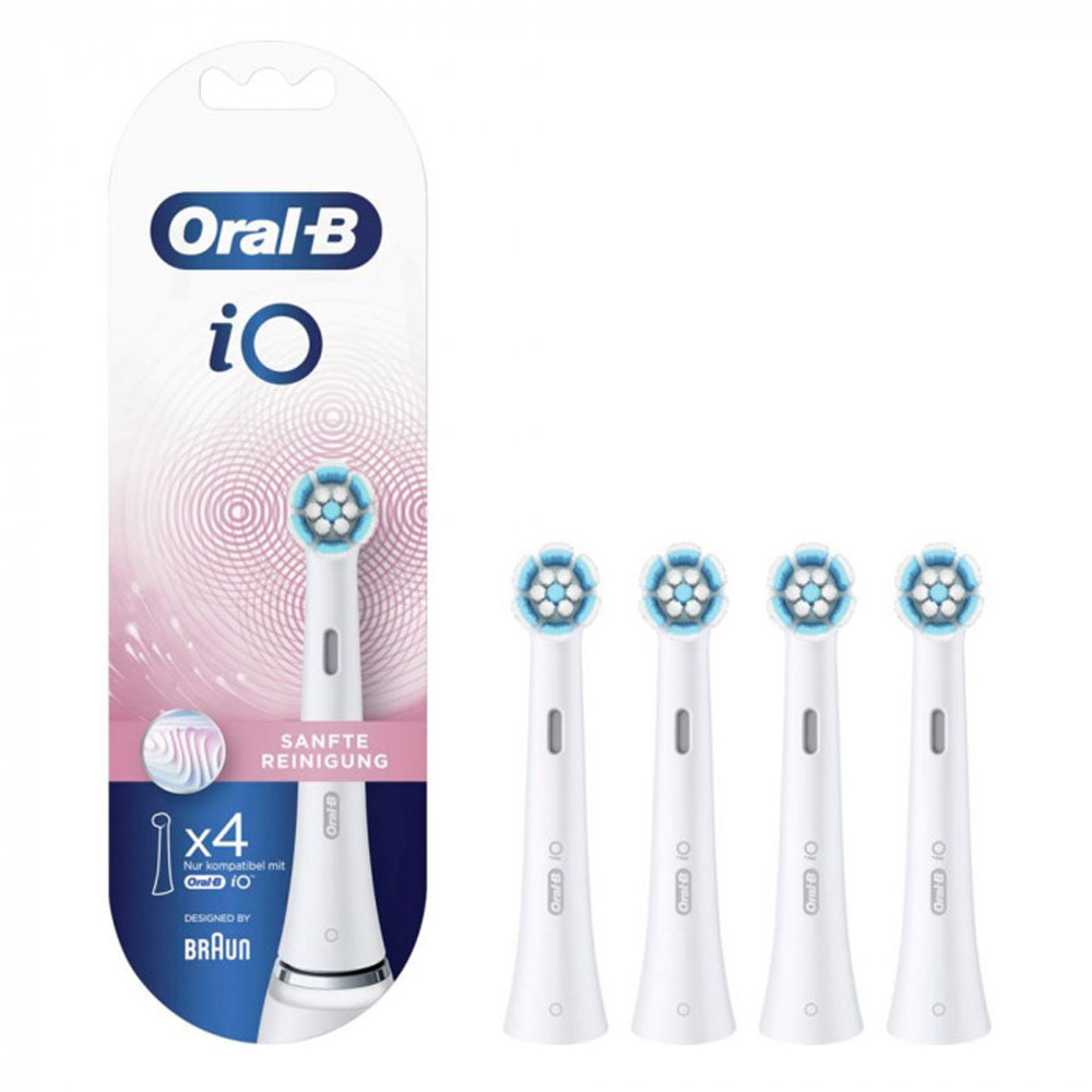 Oral-B iO Gentle Care Ersatzbürsten 4 Stück weiß