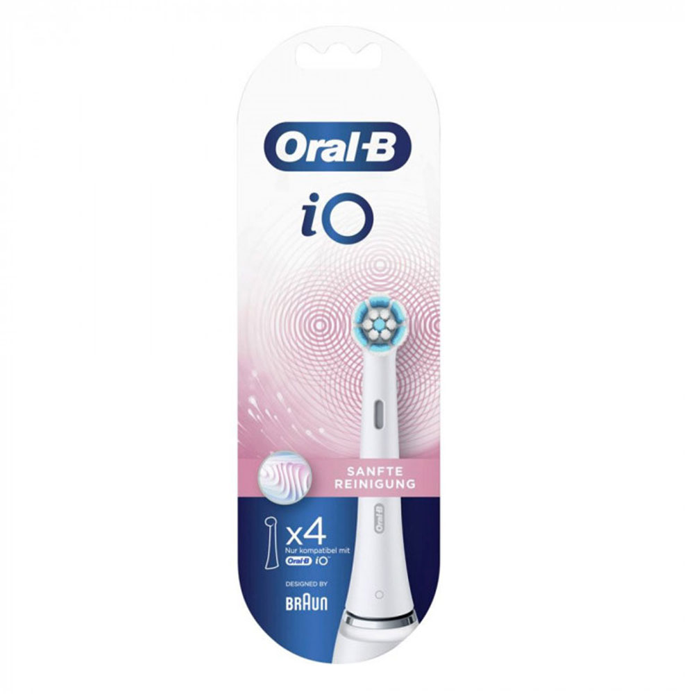 Oral-B iO Gentle Care Ersatzbürsten 4 Stück weiß