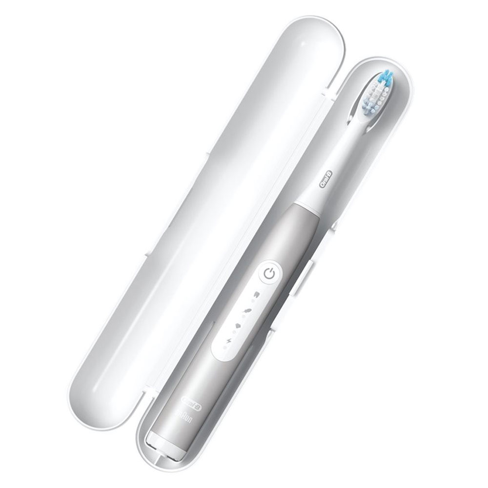 Oral-B Pulsonic Slim Luxe 4500 elektrische Schallzahnbürste platin
