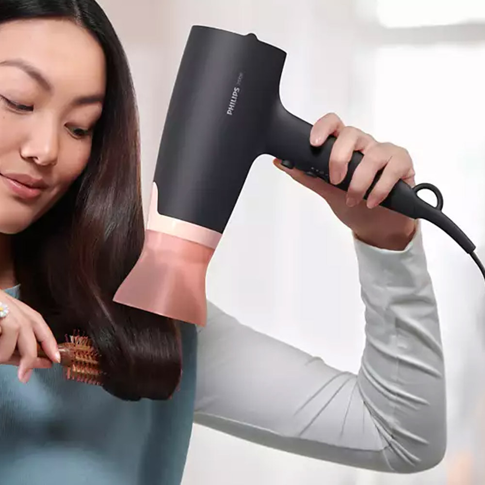 Philips 3000 Series BHD350/10 Haartrockner schwarz/rosa