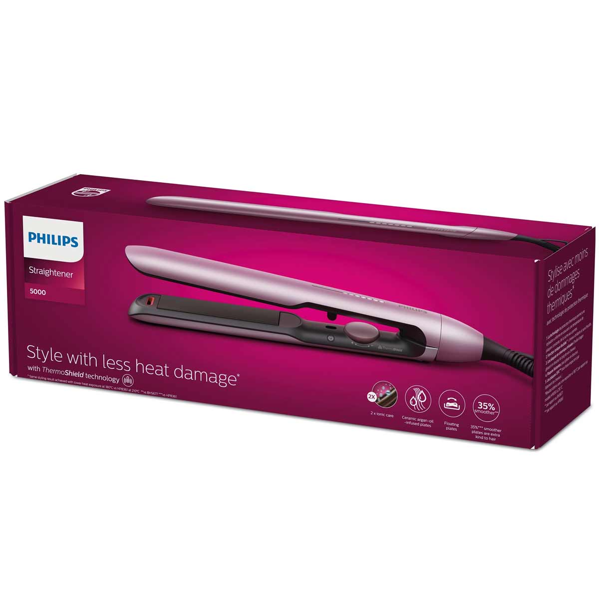 Philips 5000 Series BHS530/00 Haarglätter rosa