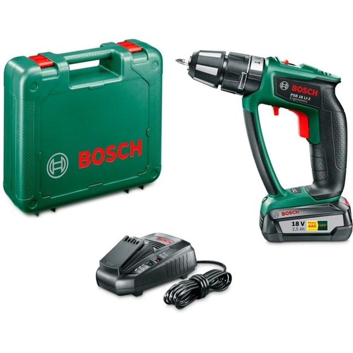 Bosch Home and Garden PSB 18 LI-2 Ergonomic Akku Schlagbohrschrauber
