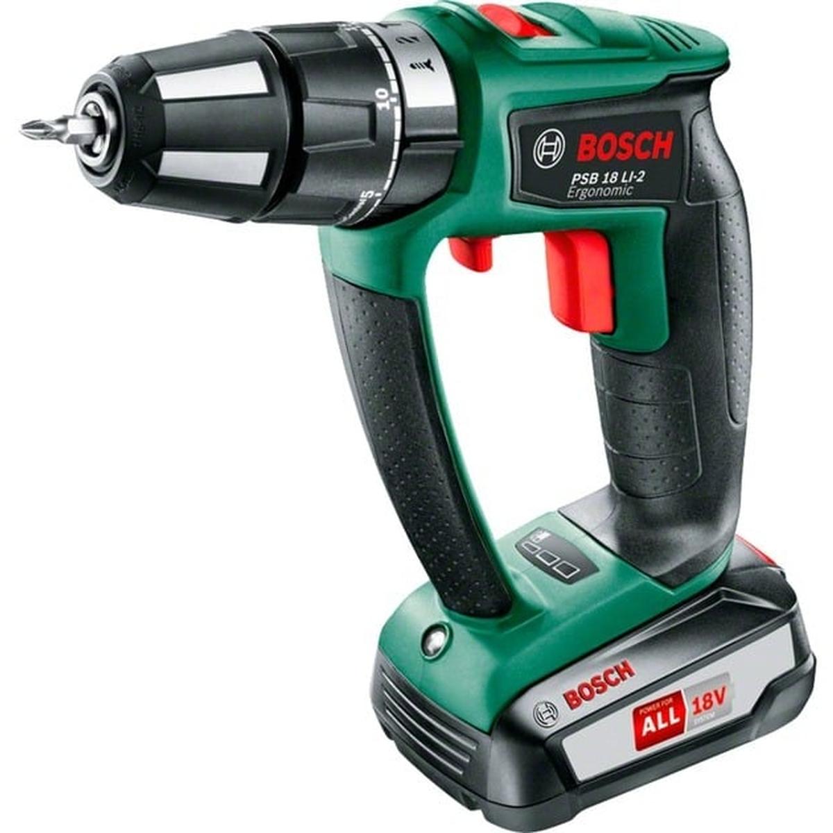 Bosch Home and Garden PSB 18 LI-2 Ergonomic Akku Schlagbohrschrauber
