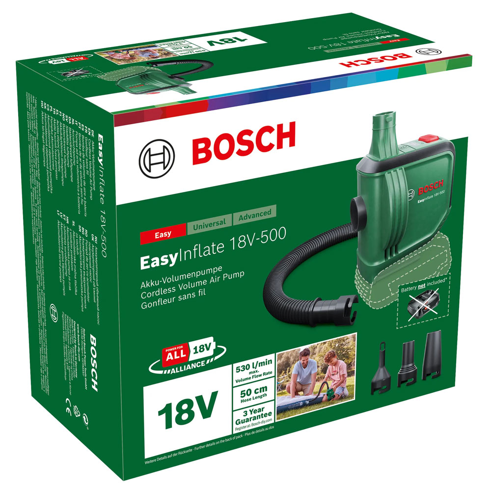Bosch Akku-Luftpumpe EasyInflate 18V-500 solo, 18Volt