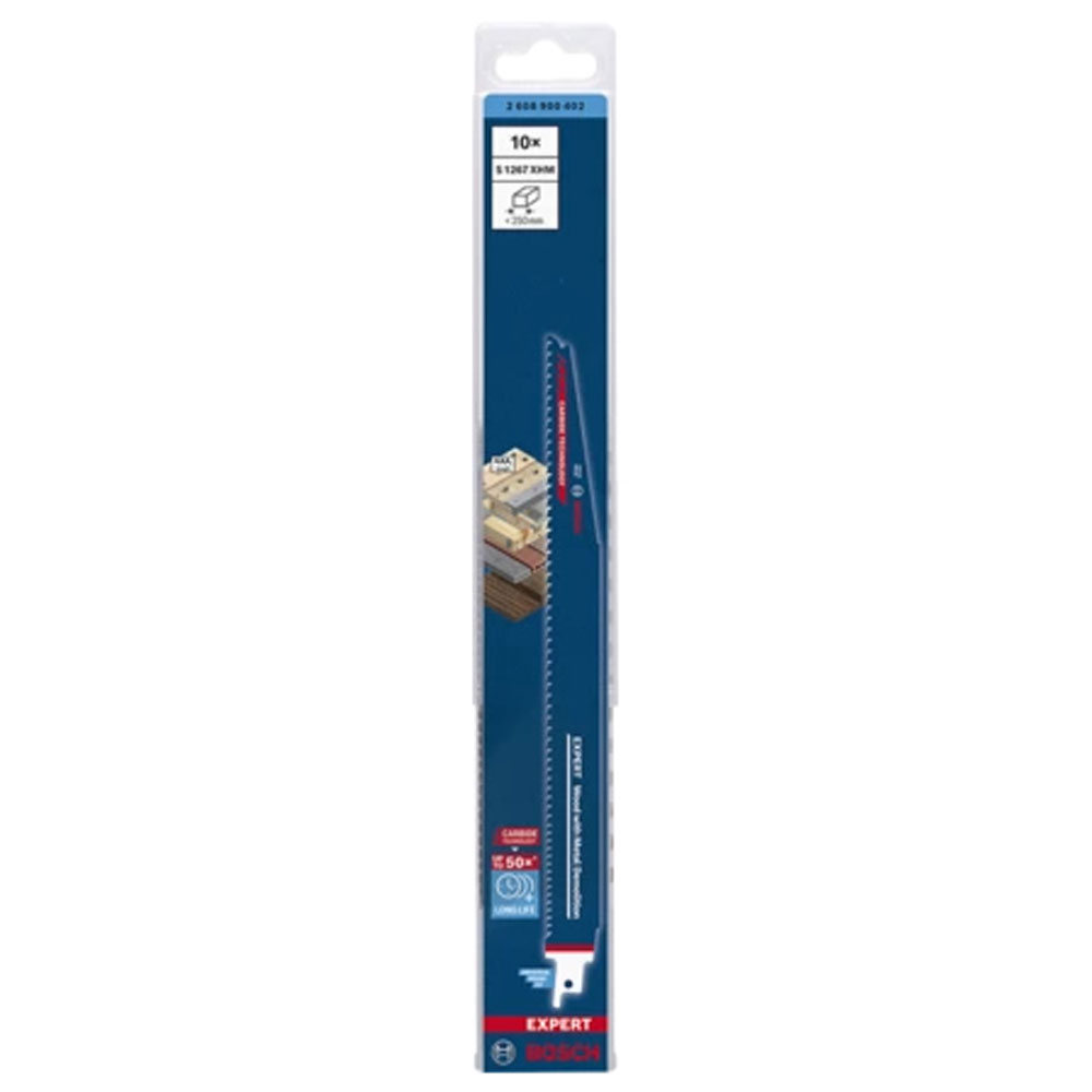 Bosch Expert Wood with Metal Demolition S1267XHM Säbelsägeblatt 10 Stück (300 mm)