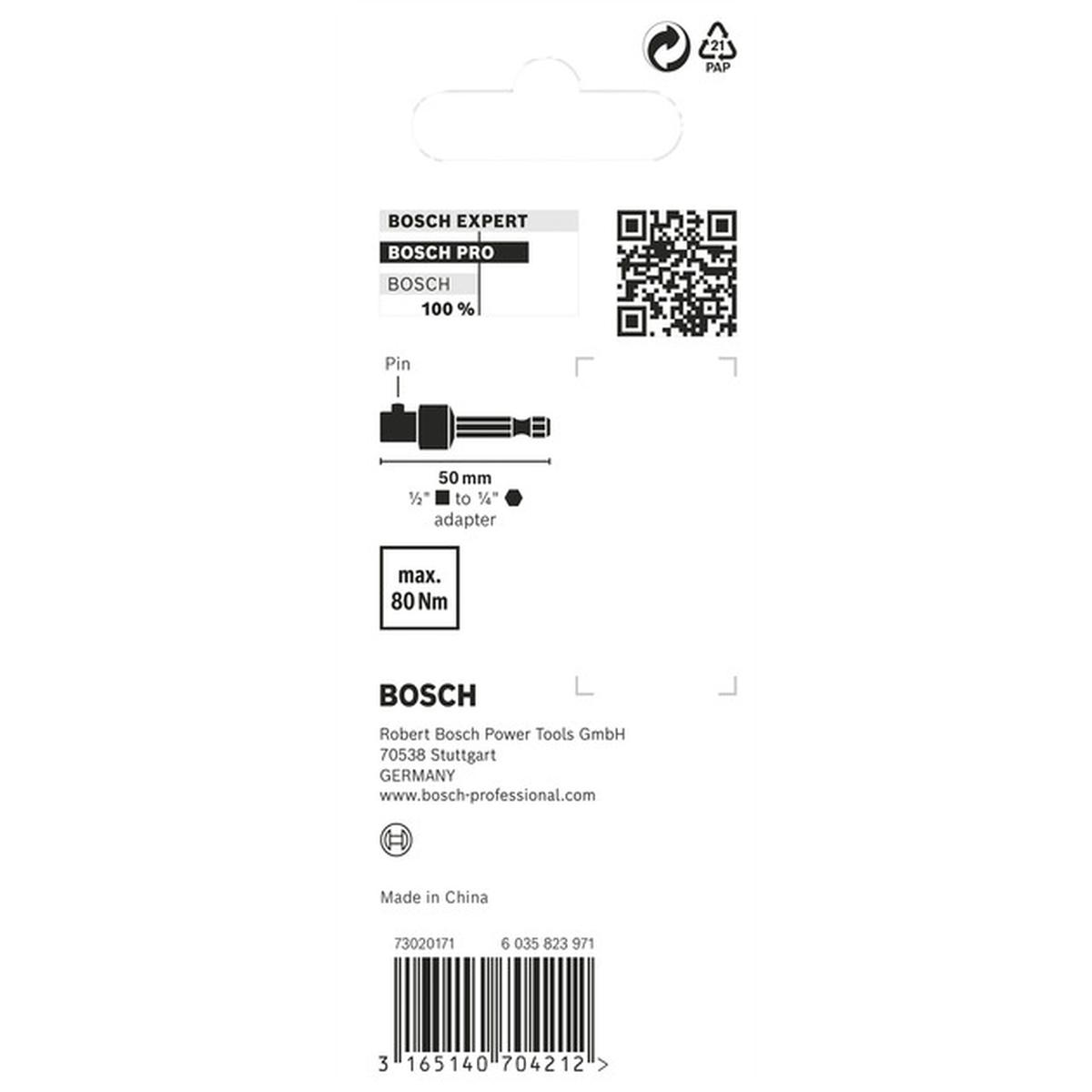 Bosch Pro Socket Adapter (143 x 64 mm, mit Stiftverbindung)