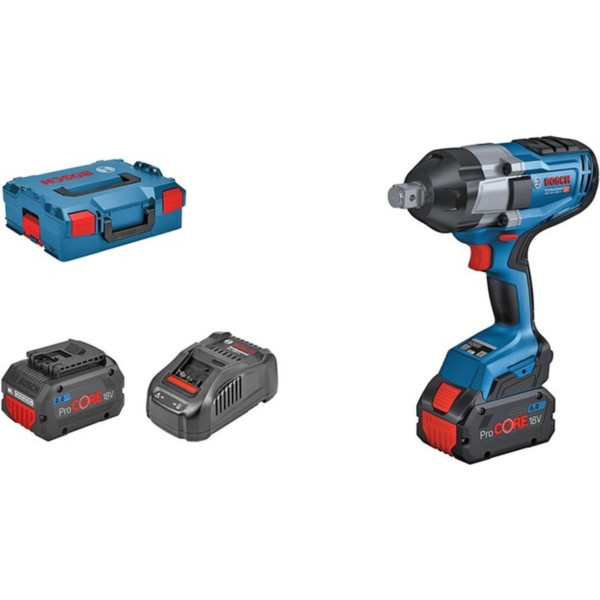 Bosch Professional BITURBO GDS 18V-1050 H Akku Drehschlagschrauber 18V (2x ProCORE 5,5Ah)