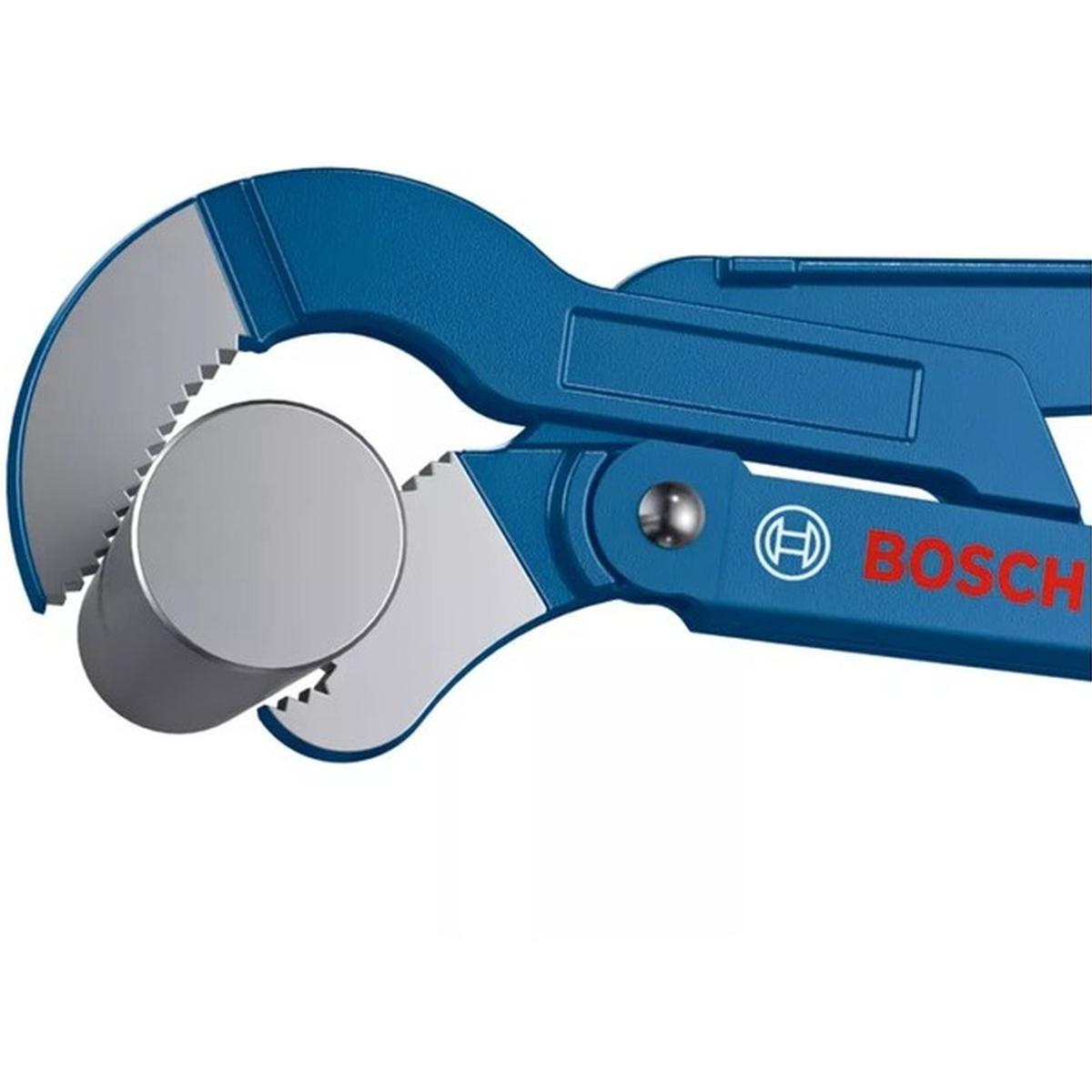 Bosch Professional Eckrohrzange (45° Backenposition, Chrom-Vanadium-Stahl, bis 60 mm)