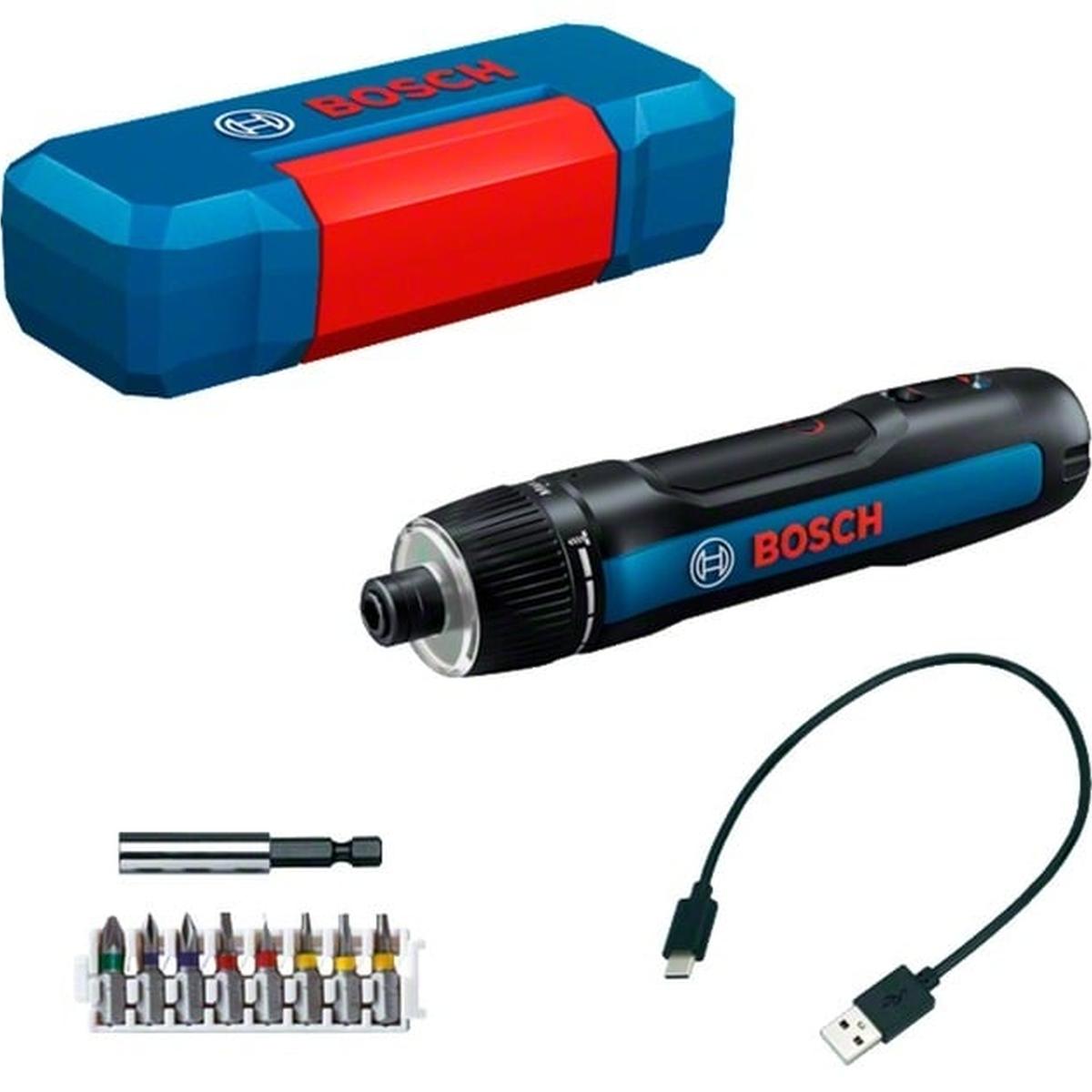 Bosch Professional GO 3 Akkuschrauber (mit 8-teiligem Bit-Set, Mini-Koffer)