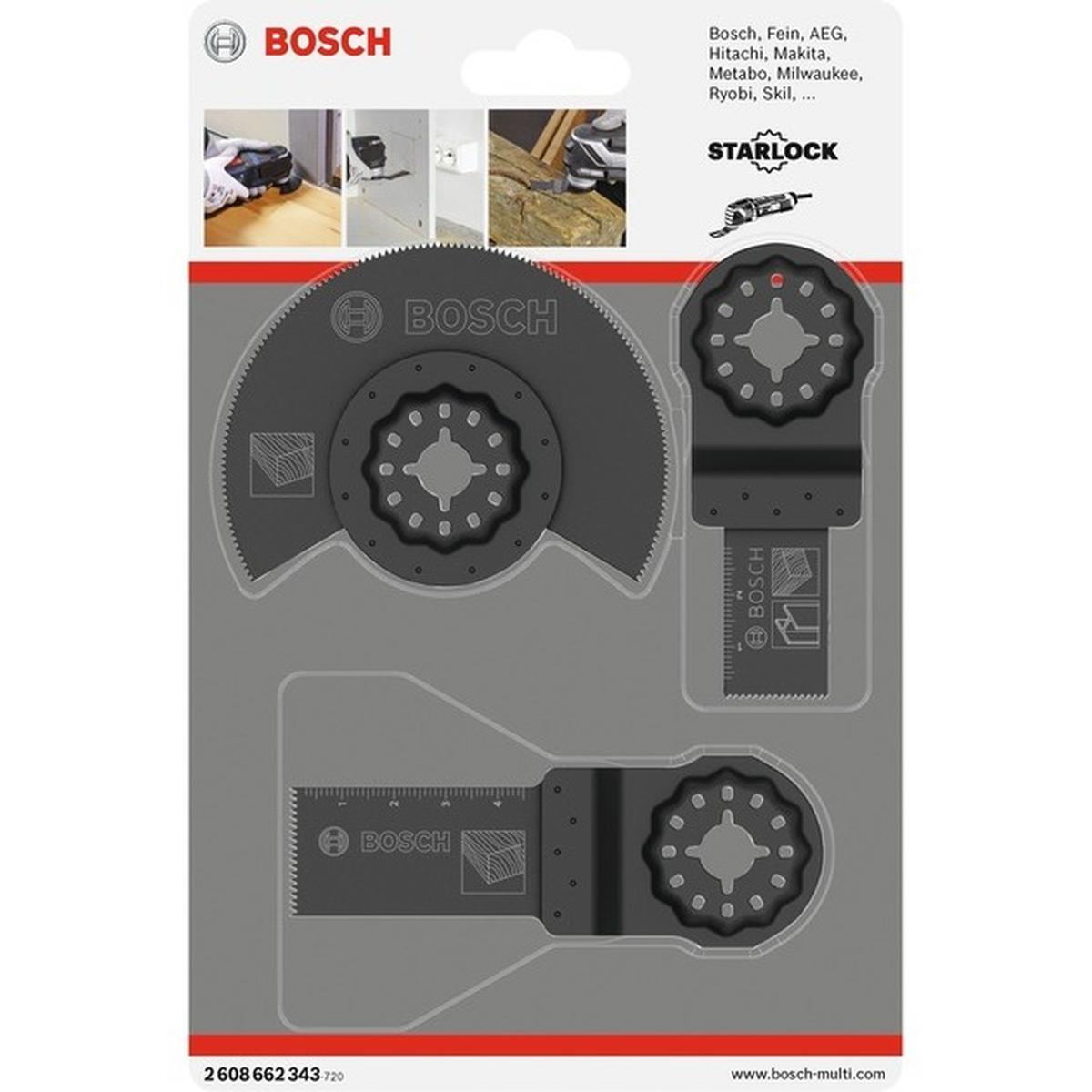 Bosch Professional Holz-Basis-Set Sägeblätter 3-teilig
