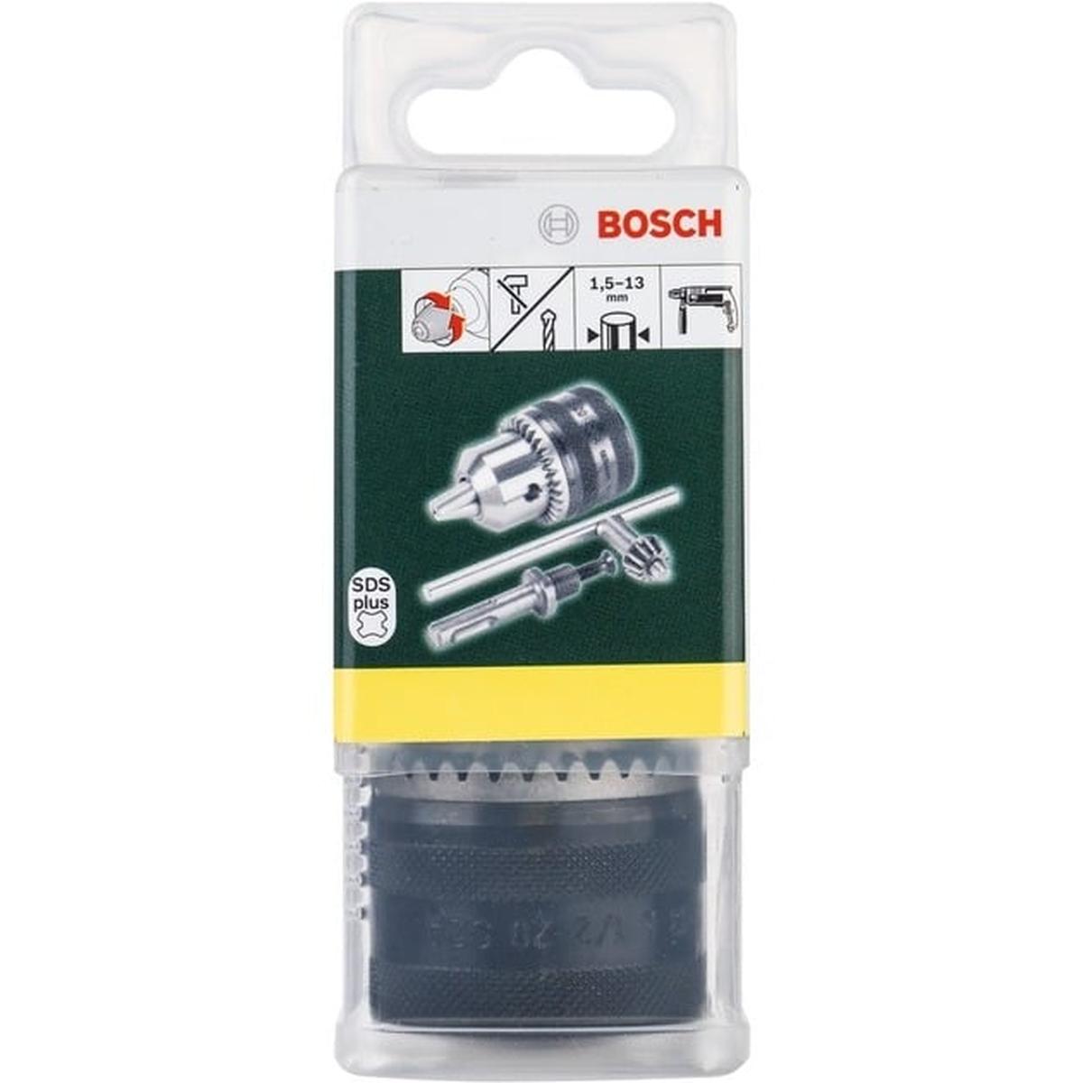 Bosch SDS plus-Adapter 3-teilig (Ø 1,5-13 mm, mit Bohrfutter)