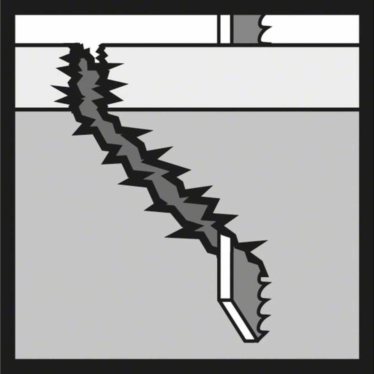 Bosch T 344 D Speed for Wood Stichsägeblatt 3 Stück (152 mm)
