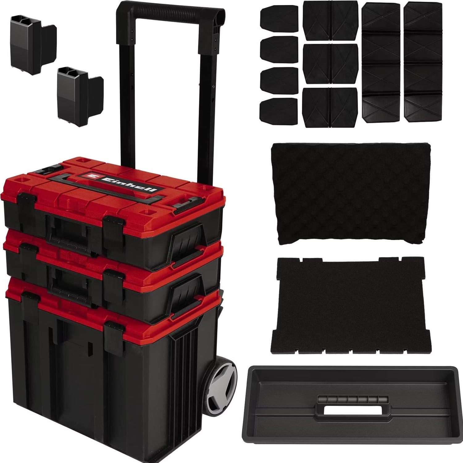 Einhell E-Case Tower Systemkoffer-Set stapelbar