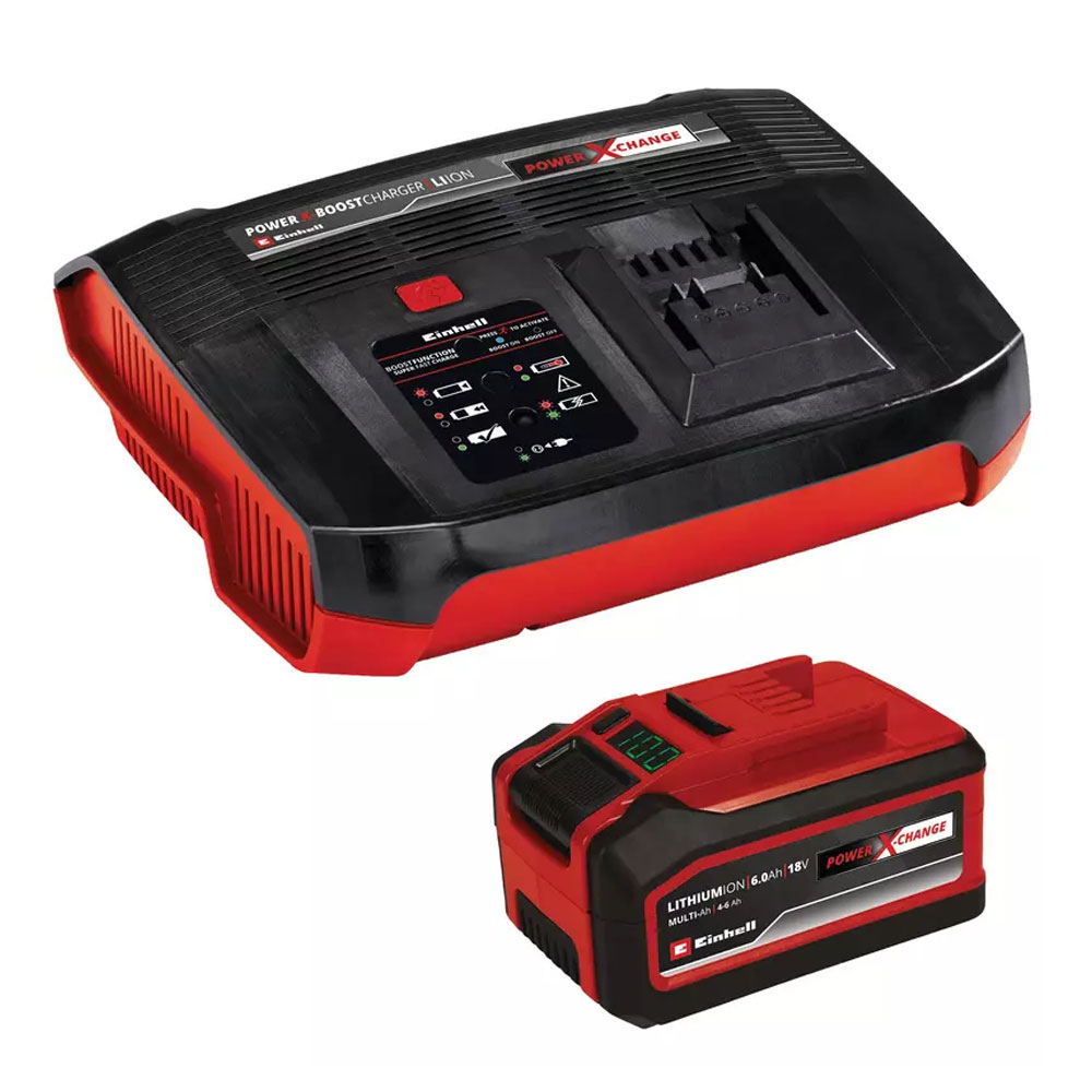 Einhell PXC Starter Kit 4-6Ah Akku + Boostcharger