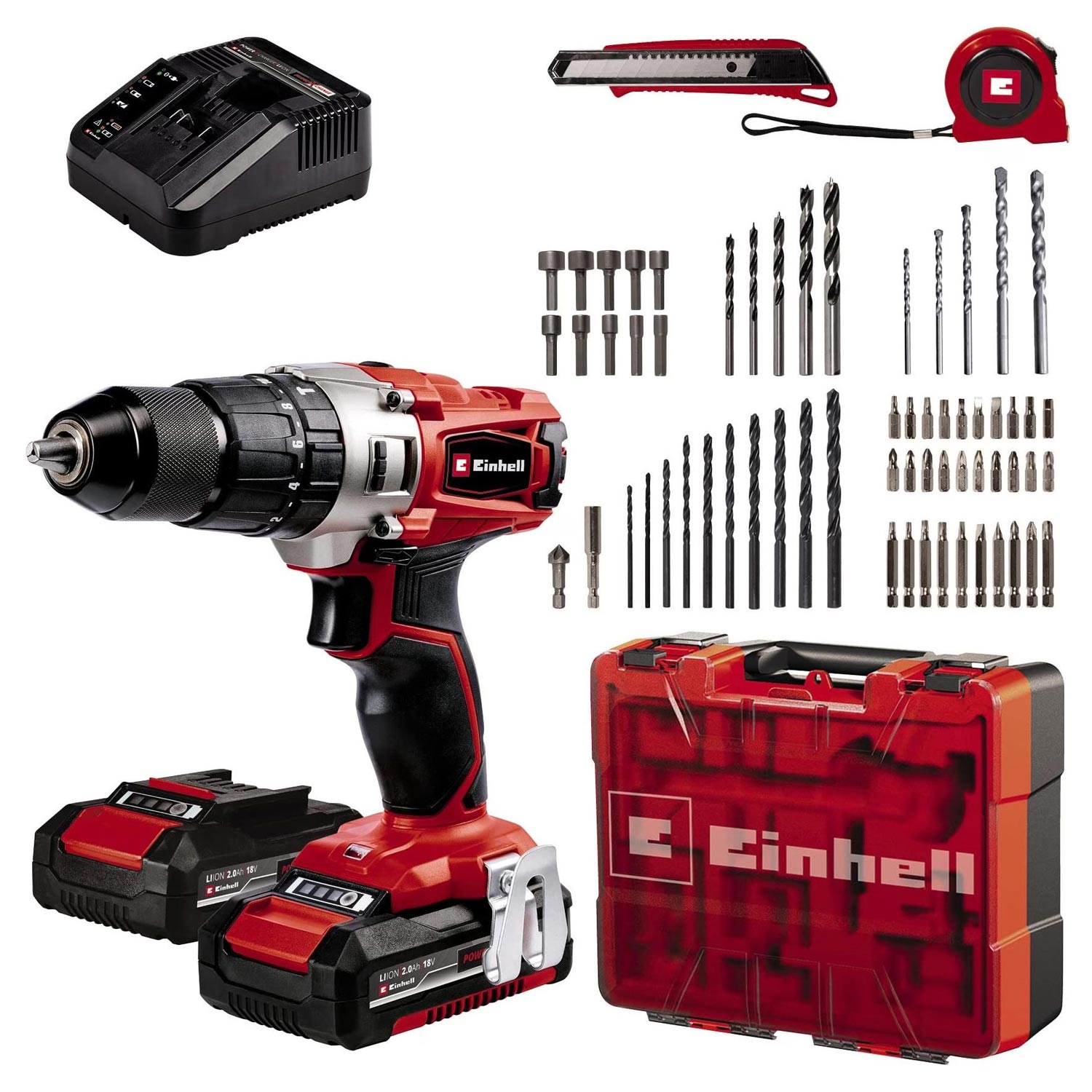 Einhell TE-CD 18/2 Li-i +64 Akku-Schlagbohrschrauber