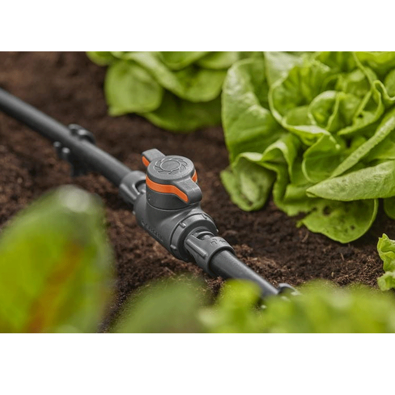 GARDENA 13207-20 Micro-Drip-System Regulier-/Absperrventil 13 mm (1/2) - Inhalt: 1 Stück