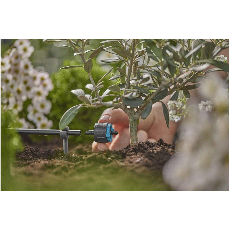 GARDENA 13304-20 Micro-Drip-System Regulierbarer Endtropfer 1-8 l/h, selbstregulierend