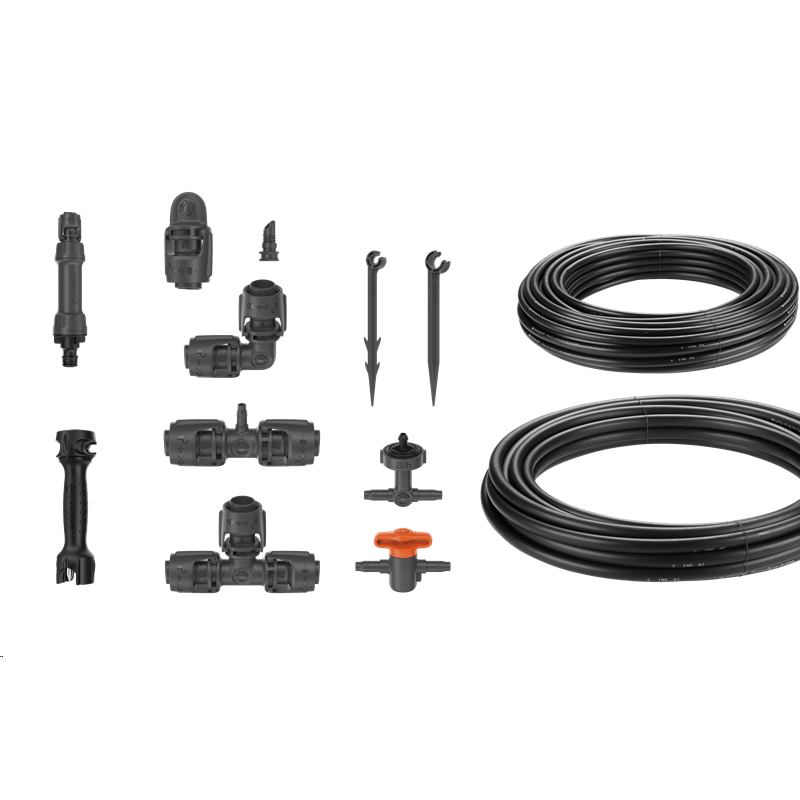 GARDENA 13455-20 Micro-Drip-System Tropfbewässerung Set Hochbeet/Beet (35 Pflanzen)