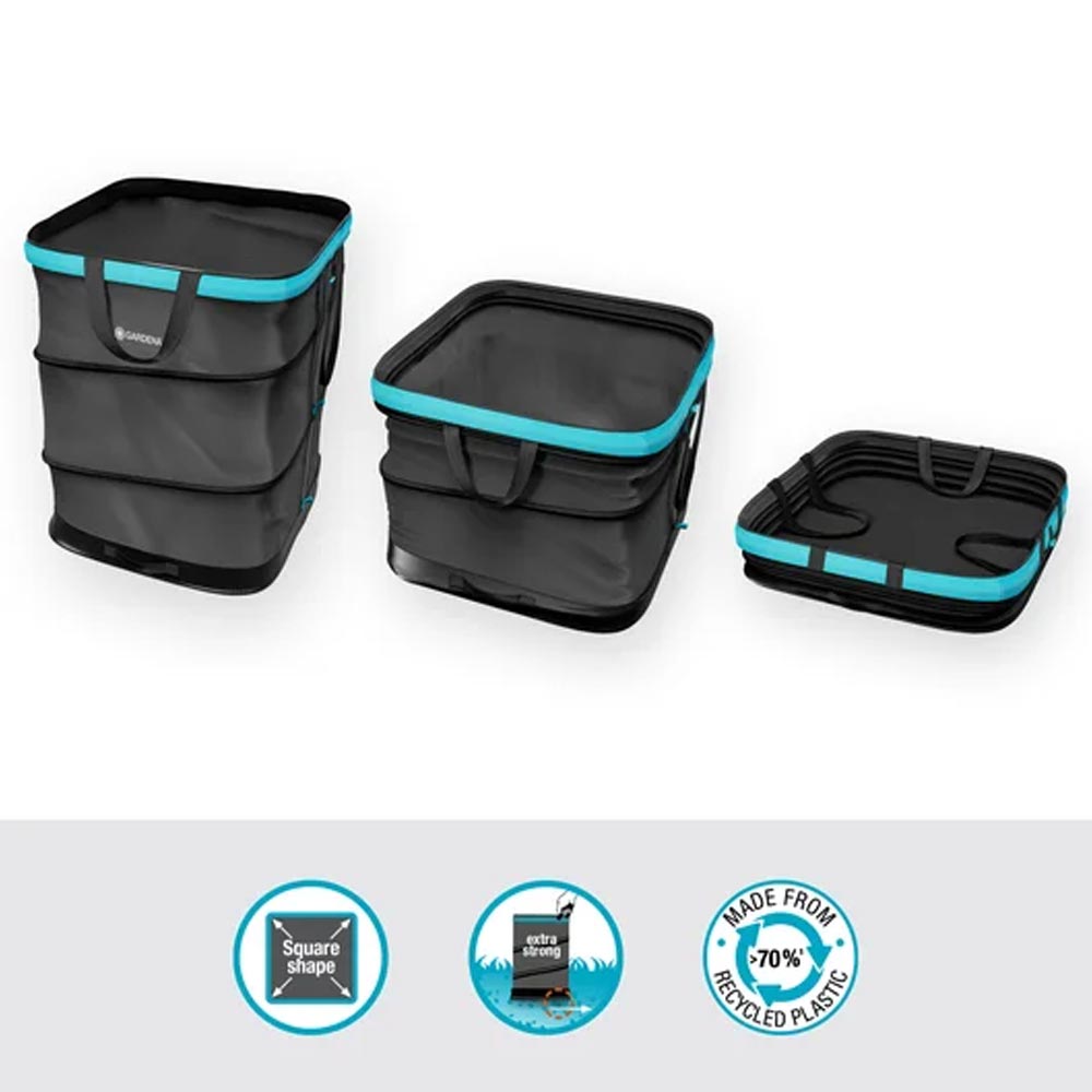 GARDENA 11715-20 Gartenabfallsack PopUp Rechteckig, Größe M