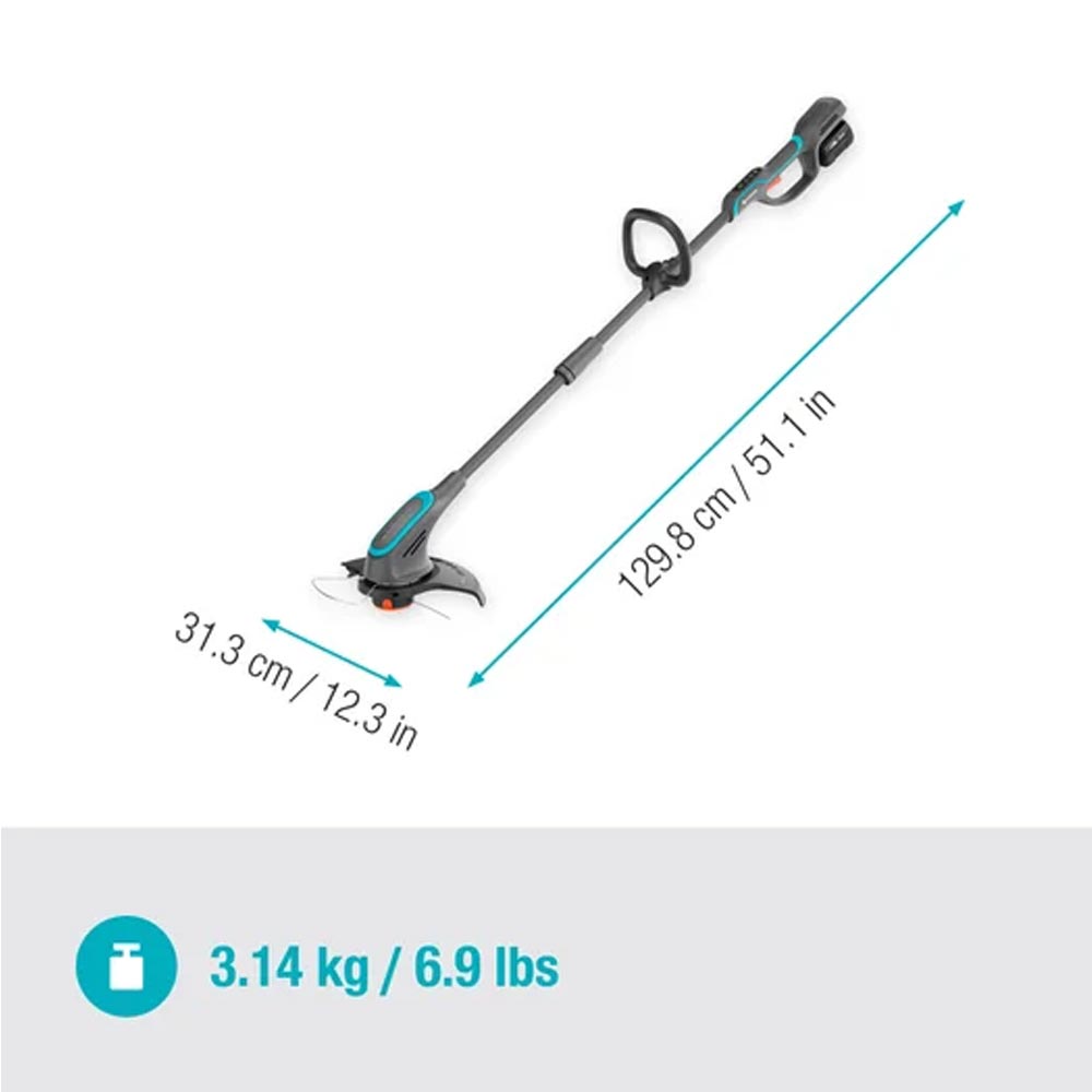 GARDENA 14703-20 Akku-Trimmer PowerTrim 30/18V P4A Ready-To-Use Set