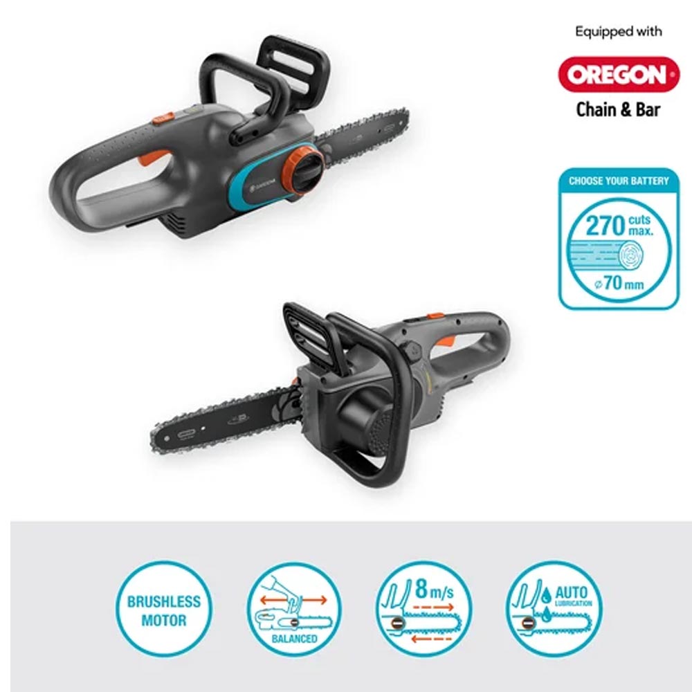 GARDENA 14790-55 Akku-Kettensäge PowerSaw 250/18V P4A solo