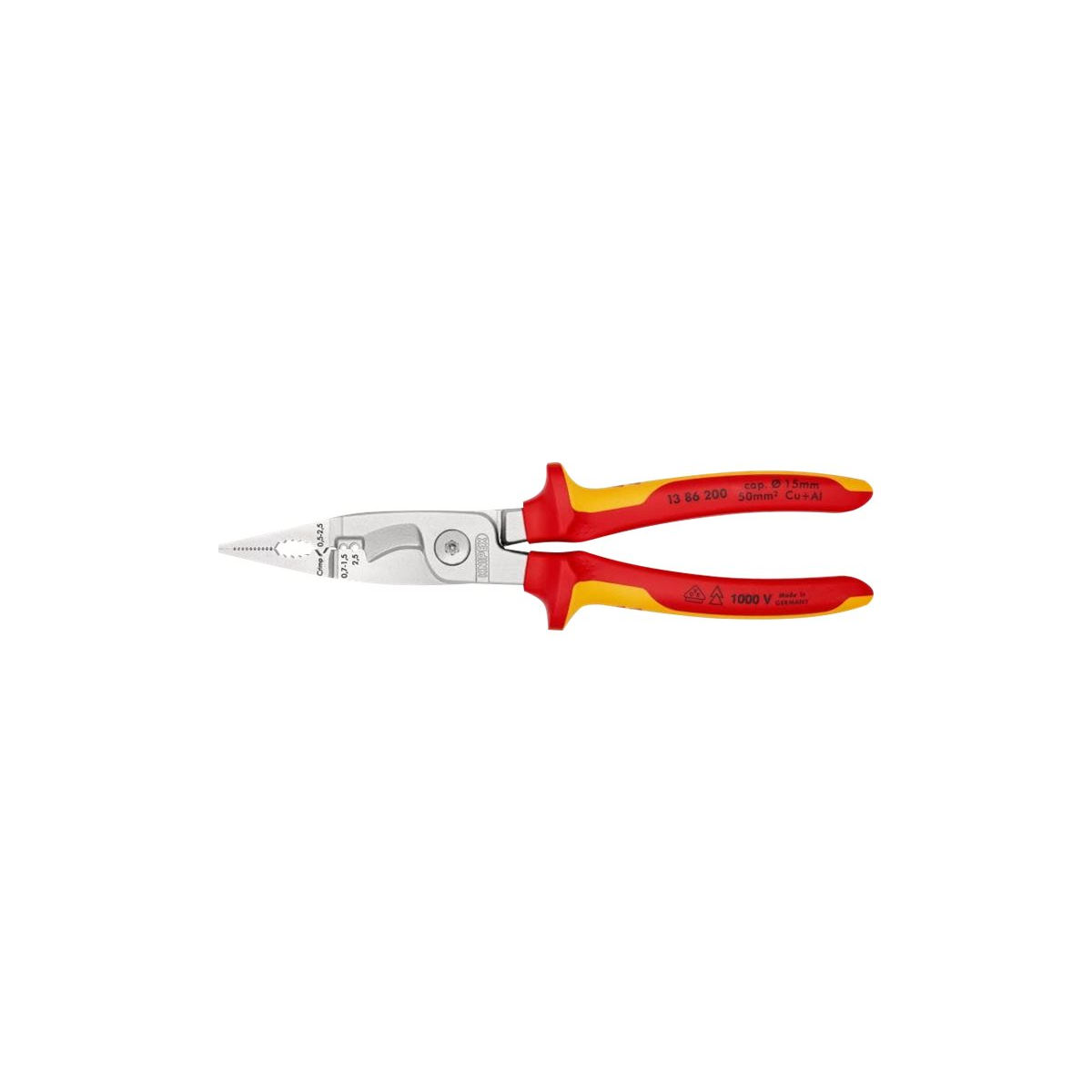 KNIPEX 13 86 200 Elektro-Installationszange