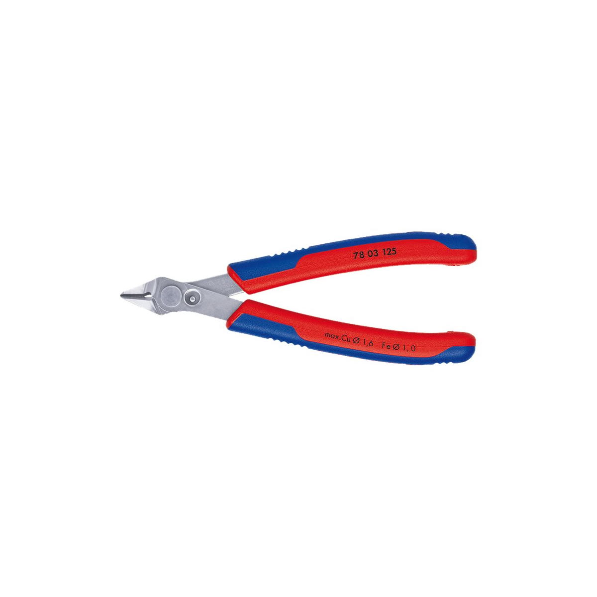 KNIPEX 78 03 125 Electronic Super Knips Elektronik-Seitenschneider 125 mm