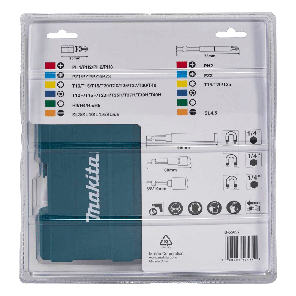 Makita B-55697 Bit-Set 43tlg