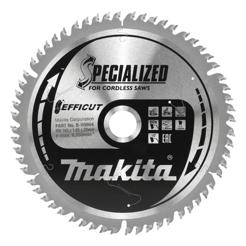 Makita B-69864 EFFICUT Sägeb.165x20x60Z