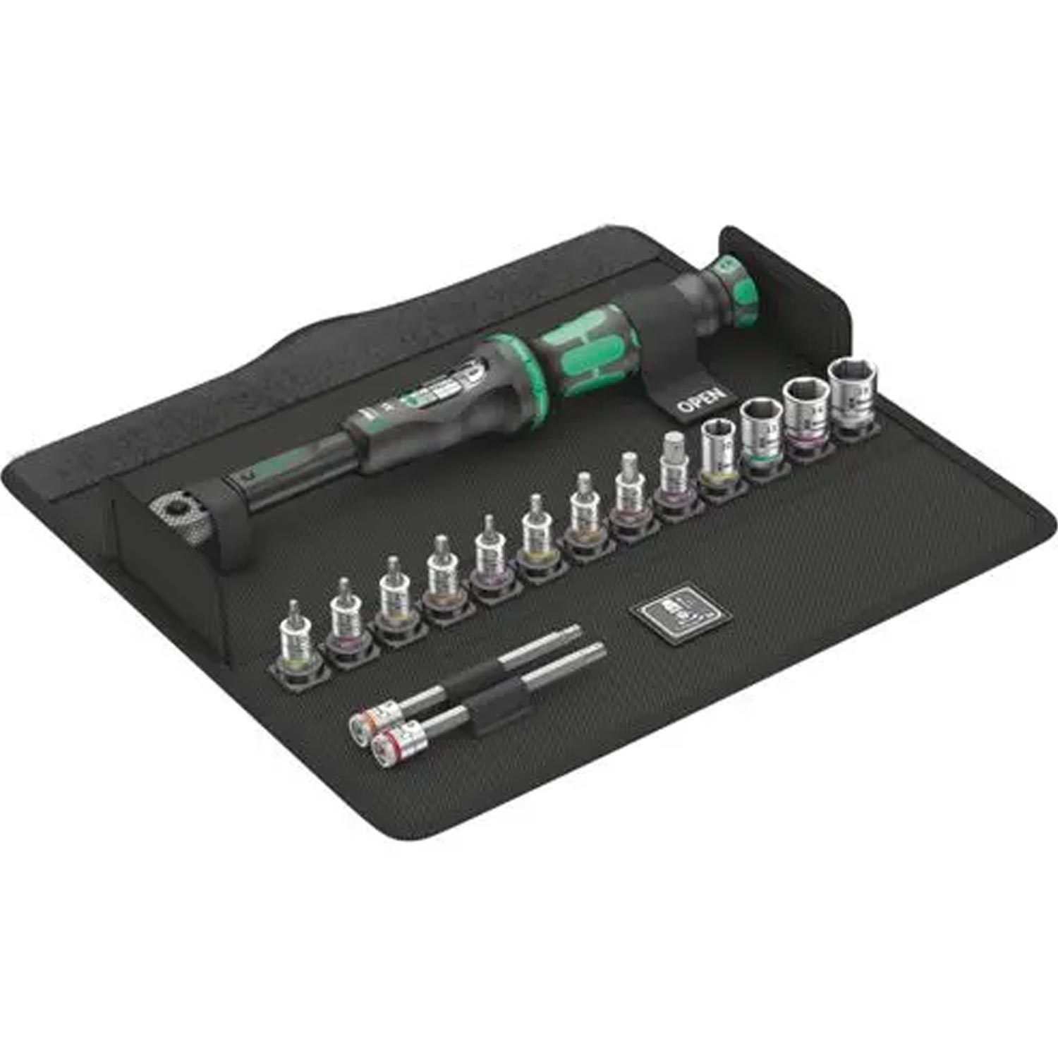 Wera Bicycle Set Torque 1 - Drehmomentschlüssel mit Ratschenfunktion und Bit- sowie Steckschlüsselsatz