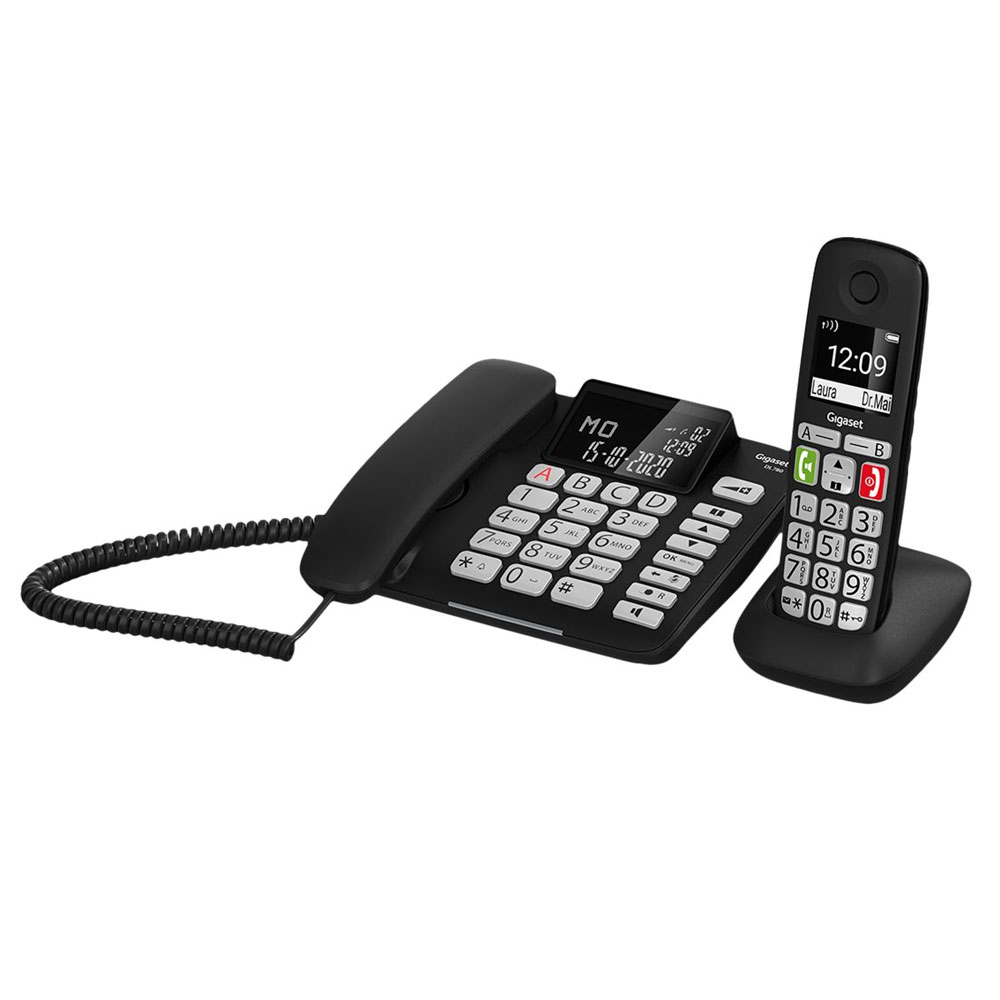 Gigaset DL780 Plus Kombi-Set Telefon schwarz