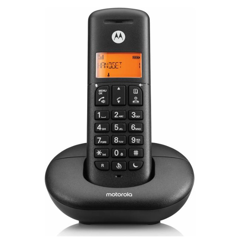Motorola Voice E201 Digitales Schnurlostelefon schwarz