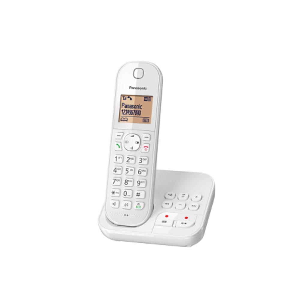Panasonic KX-TGC420G schnurloses Telefon mit Anrufbeantworter weiß