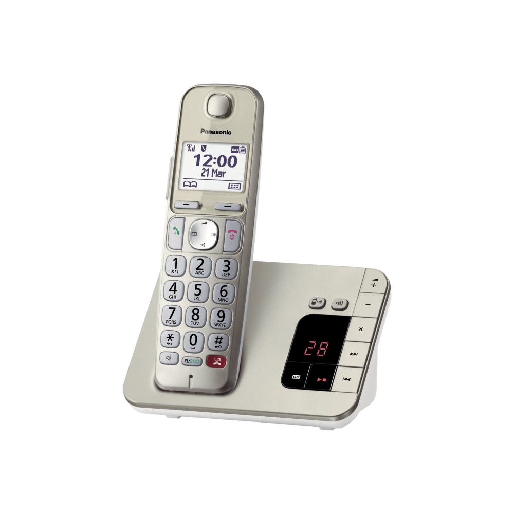 Panasonic KX-TGE260GN Schnurlostelefon mit Anrufbeantworter