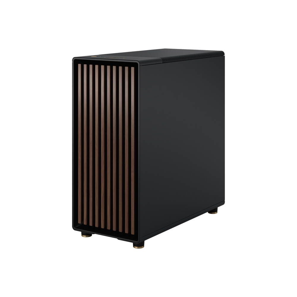 Fractal Design North Charcoal Black Wood Walnut Front ATX Mid Tower PC-Gehäuse